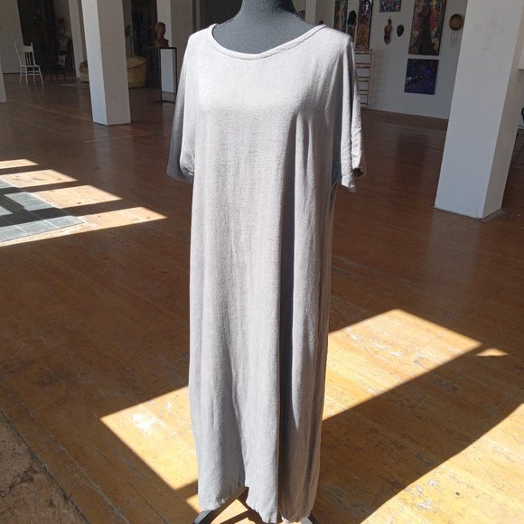 Sellse Dresses & Skirts - Sellse custom linen/cotton button-down maxi dress